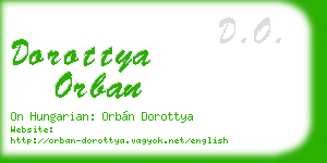 dorottya orban business card